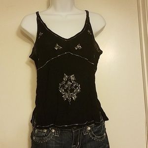 Passport spaghetti strap top